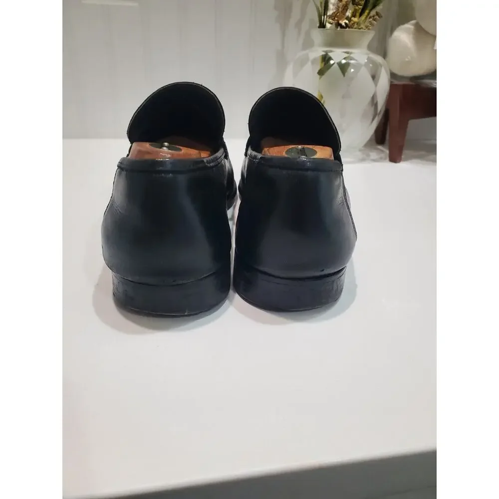 Bruno Magli Black Leather Shoes Size 12
